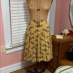 Effie’s Heart yellow airplane skirt